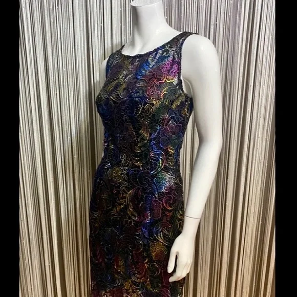 Multicolor Lace Dress - Picture 6 of 12